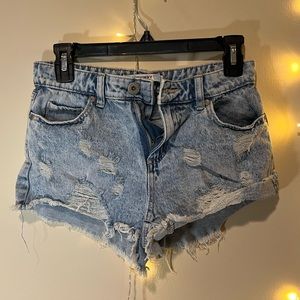 Light Wash Denim Shorts